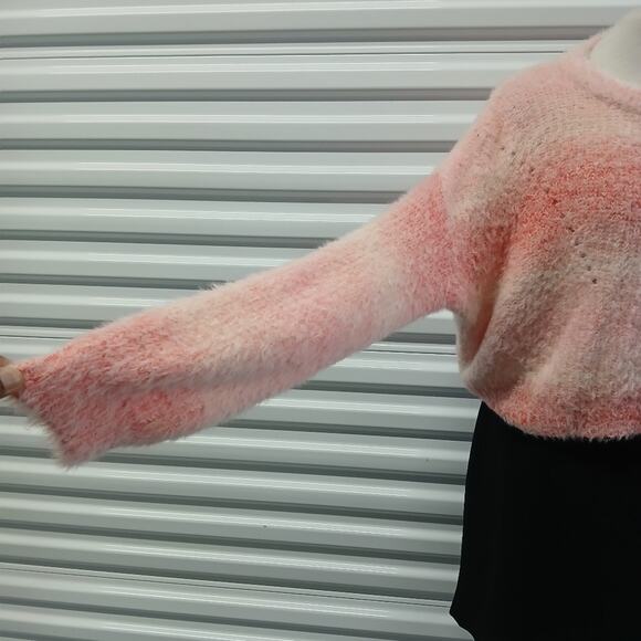 Wild Fable Sweater Women's Size XL Peach Oversized Boxy Fuzzy Pullover Cozycore - Picture 4 of 10